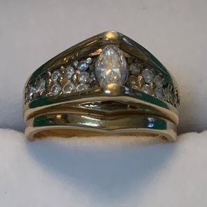 Deco Harold Freeman 14K Y/G Engagement/Wedding/Cocktail RING Approx 1.25 Carats